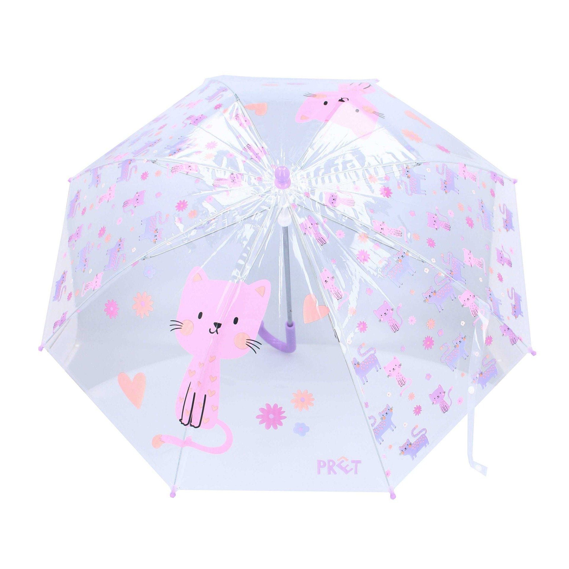 Parapluie enfant transparent Kidzroom (Prêt) chats