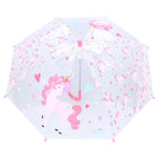 Parapluie enfant transparent Kidzroom (Prêt) licornes