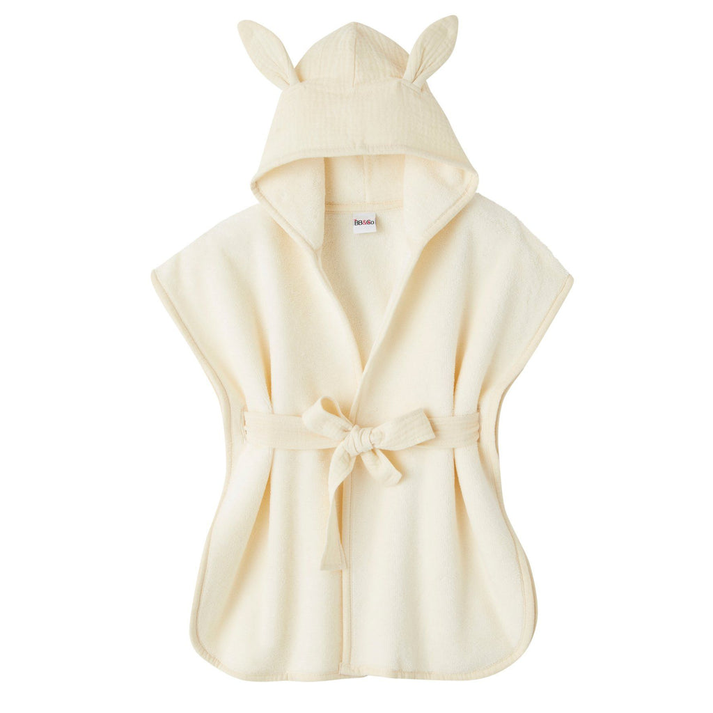 Peignoir de bain BB&CO soft bambou gaze coton lait