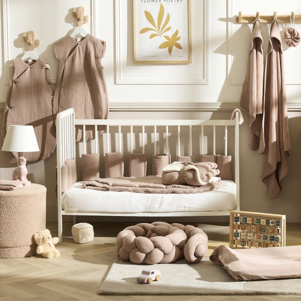 Peignoir de bain BB&CO soft bambou gaze coton mocha