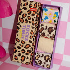 Coffret cadeau chaussettes enfant Hello Hossy Léopard