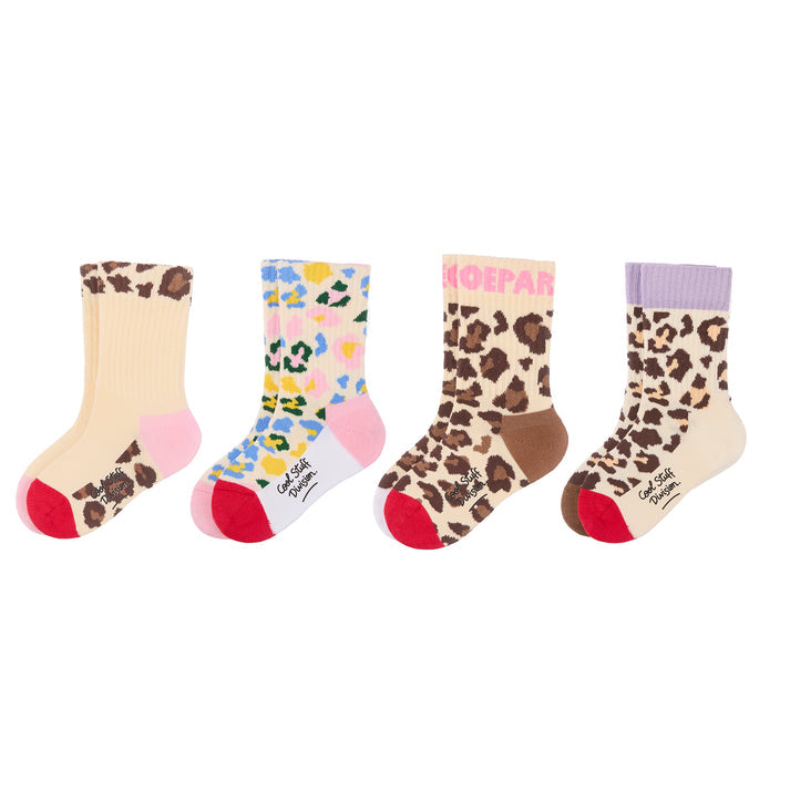 Coffret cadeau chaussettes enfant Hello Hossy Léopard