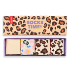 Coffret cadeau chaussettes enfant Hello Hossy Léopard