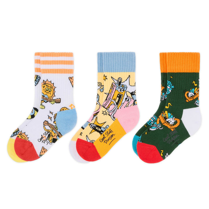 Coffret cadeau chaussettes enfant Hello Hossy Happy Beats