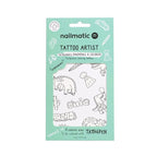 Tattoo Artist 12 Tatouages à colorier Nailmatic Dinosaures