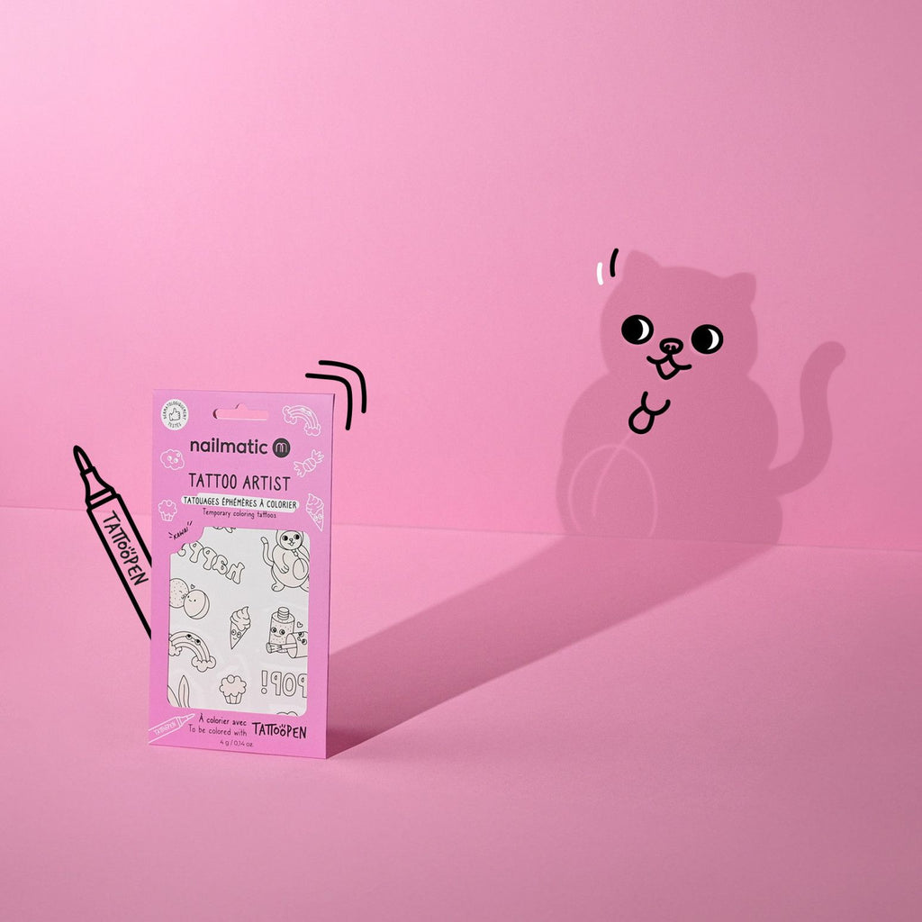 Tattoo Artist 12 Tatouages à colorier Nailmatic Kawaii