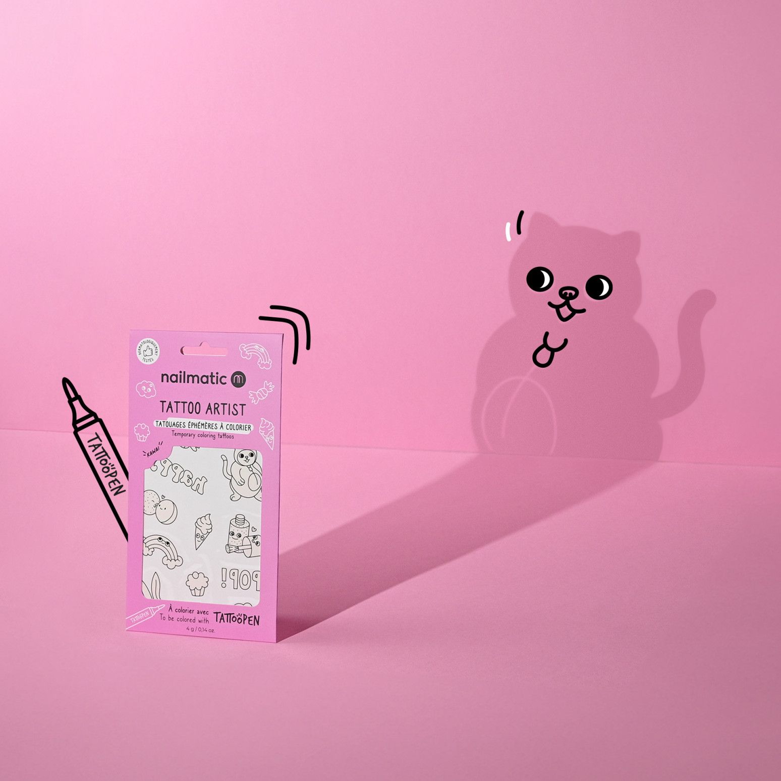 Tattoo Artist 12 Tatouages à colorier Nailmatic Kawaii