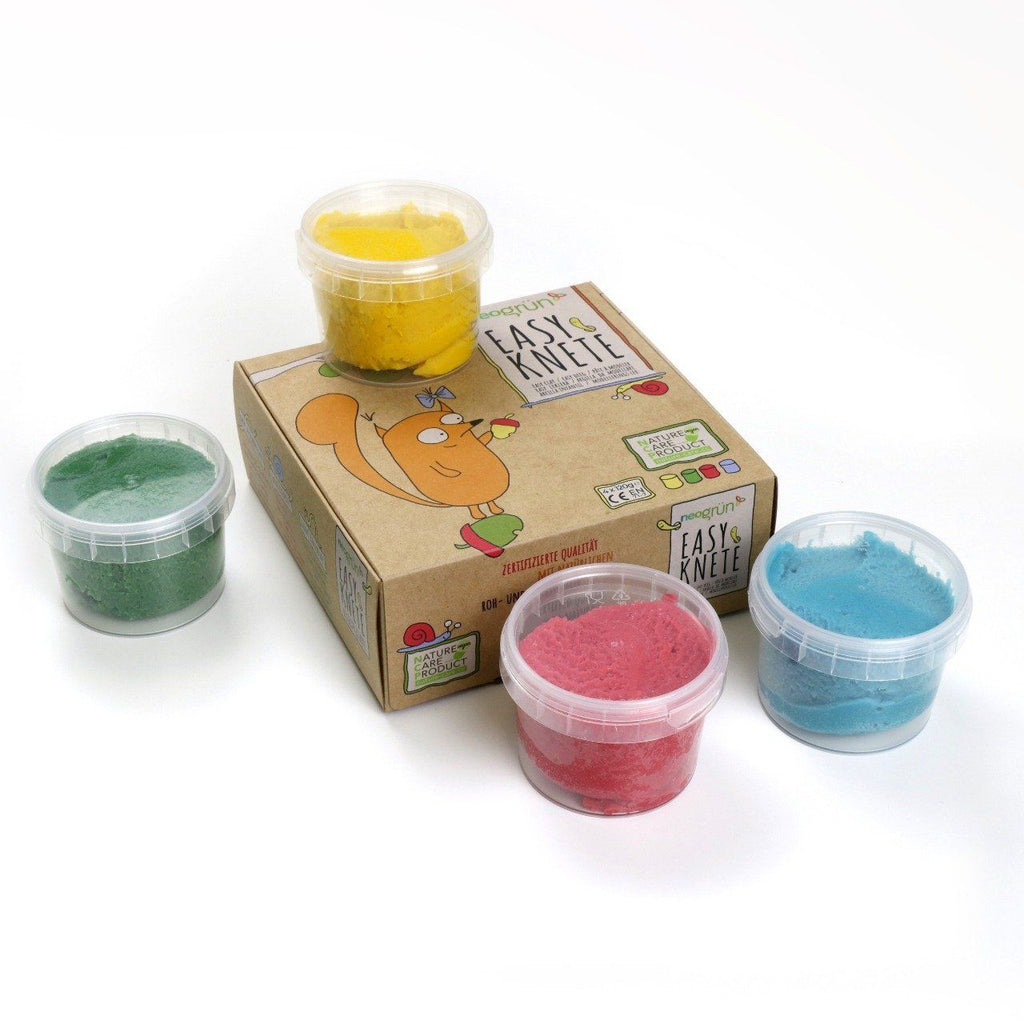 Pâte à modeler Neogrün vert/jaune/rouge/bleu