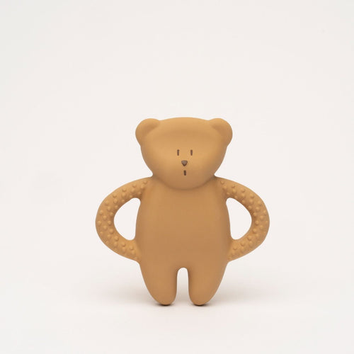 Anneau de dentition en caoutchouc ours Moonie cappuccino