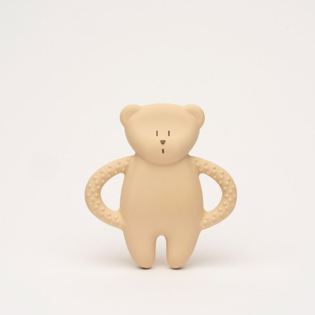 Anneau de dentition en caoutchouc ours Moonie sable