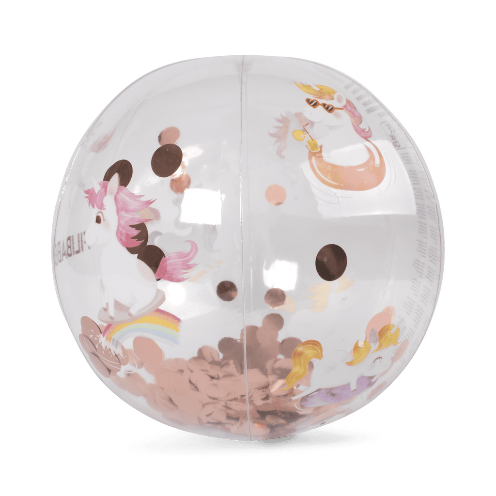 Ballon paillette gonflable Alfi Filibabba Licornes rose