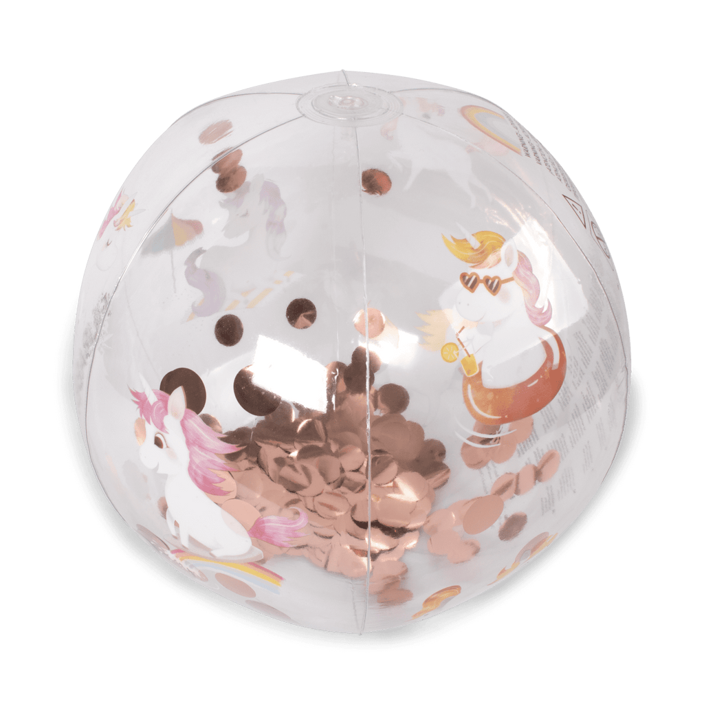 Ballon paillette gonflable Alfi Filibabba Licornes rose