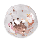 Ballon paillette gonflable Alfi Filibabba Licornes rose