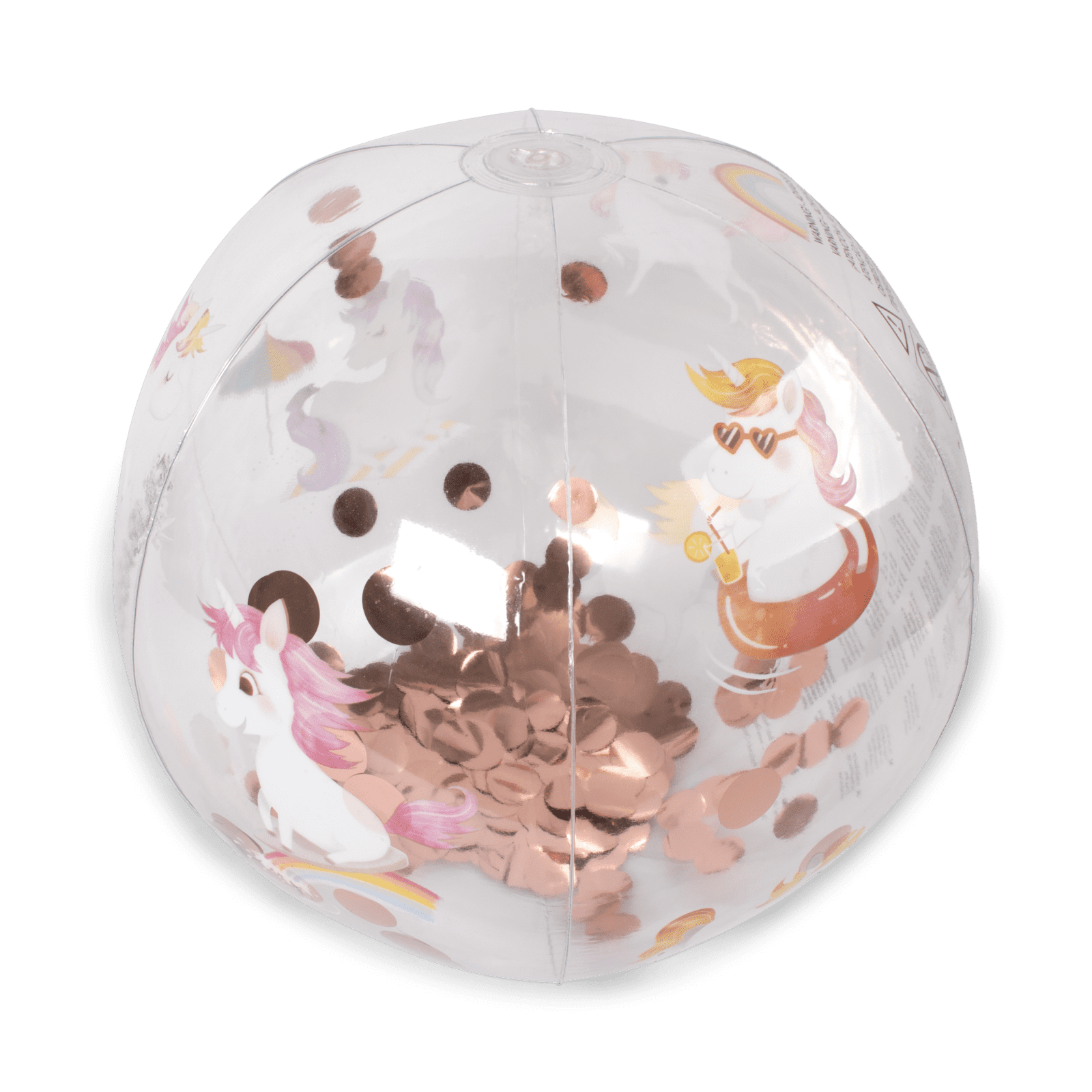 Ballon paillette gonflable Alfi Filibabba Licornes rose