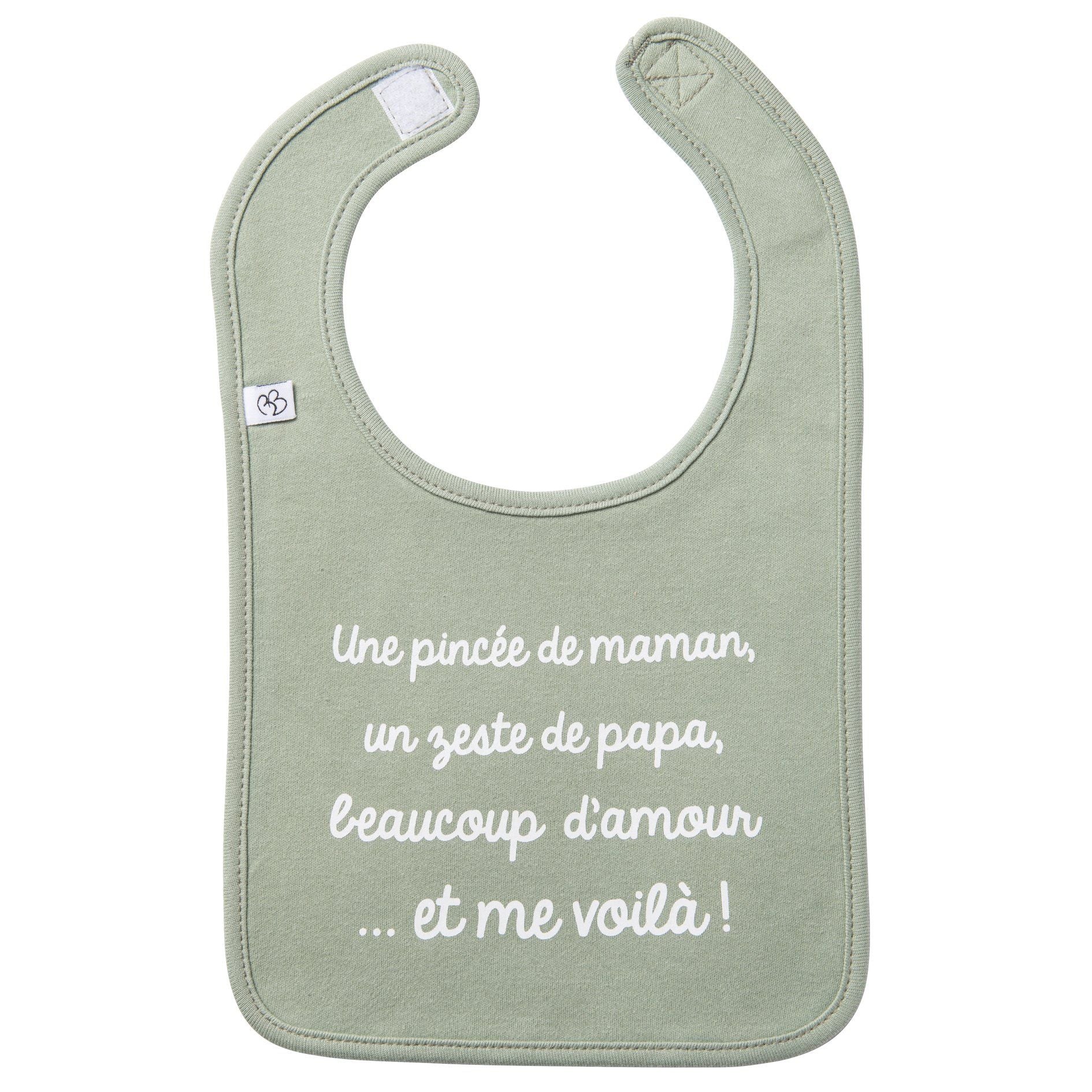 Bavoir à message BB&CO "Et me voilà"