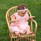 Bandeau à nouer cheveux bébé fille gaze de coton BB&CO