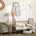 Cape de bain bébé ultra douce BB&CO Soft Stripes beige