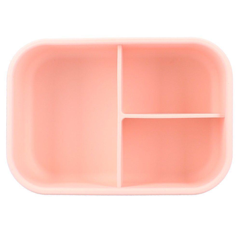 Lunch box compartiments silicone Kidzroom Coeur rose