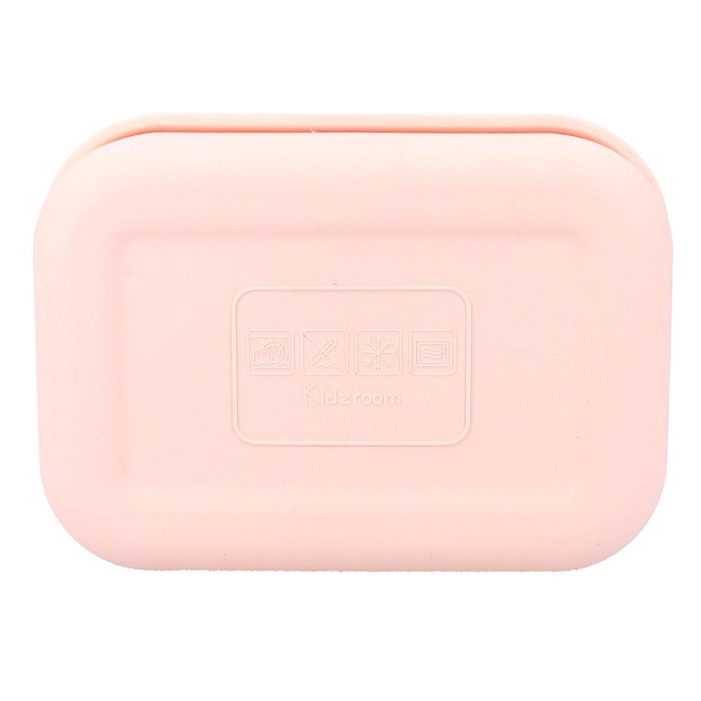 Lunch box compartiments silicone Kidzroom Coeur rose