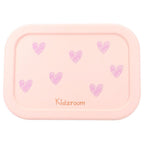 Lunch box compartiments silicone Kidzroom Coeur rose