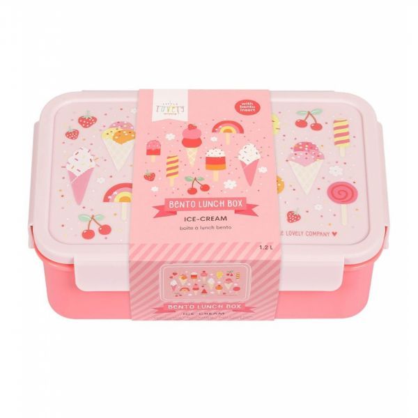 Boite à lunch bento A Little Lovely Compagny rose glace