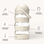Boîte doseuse de lait en poudre bébé Elhée SoMimi Sand