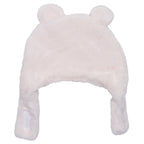 Bonnet pour bébé ourson fausse fourrure BB&CO ivoire