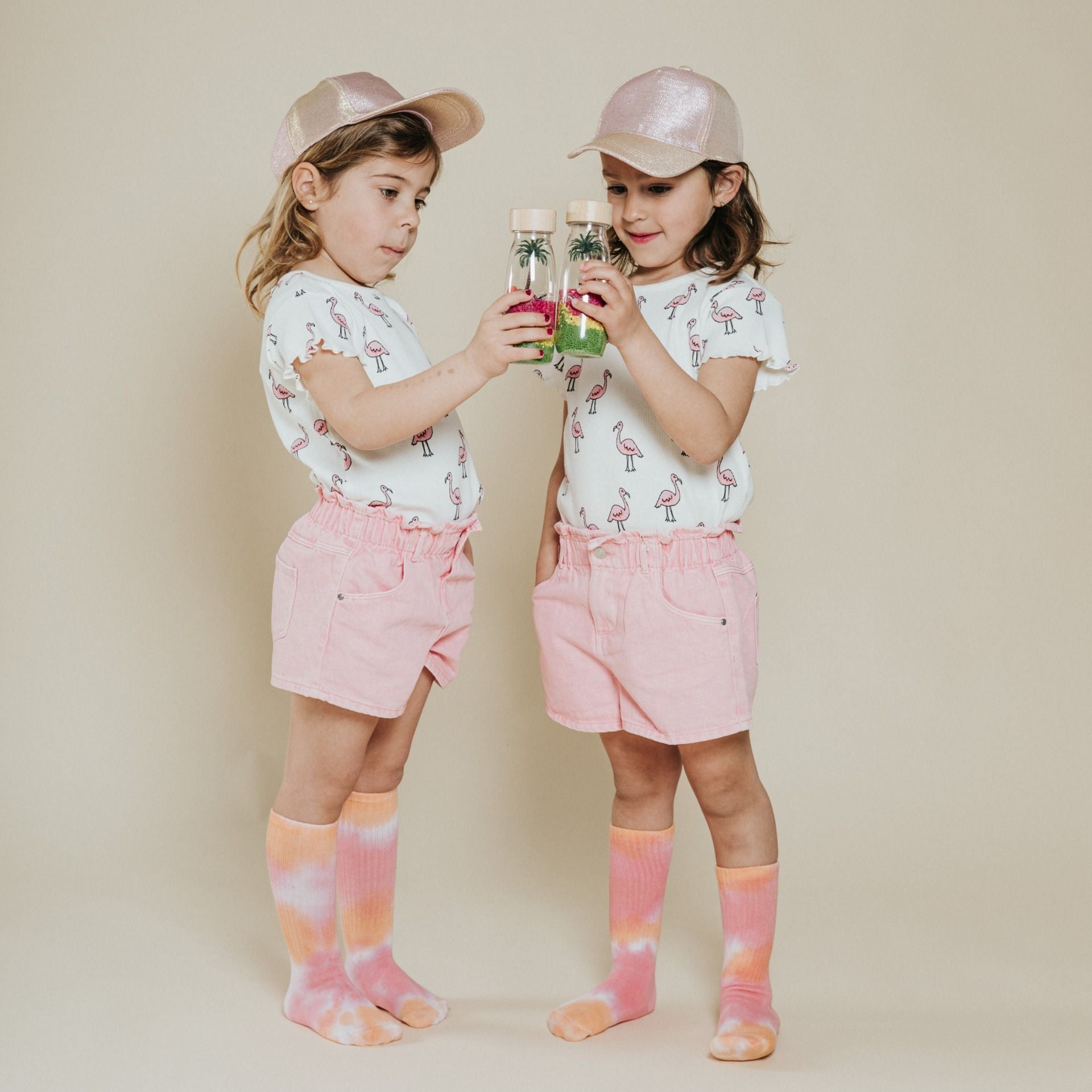 Bouteille sensorielle Petit Boum Spy Flamingo
