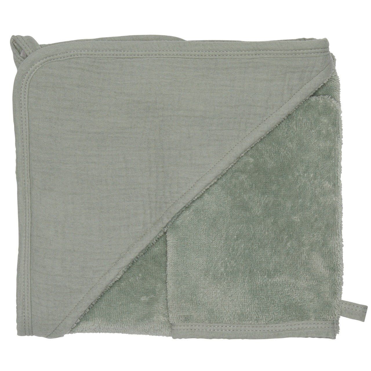 Cape de bain bébé ultra douce BB&CO Mix & Match vert