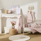 Cape de bain bébé ultra douce BB&CO Soft Stripes rose