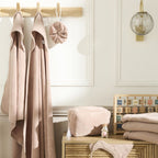 Cape de bain bébé ultra douce BB&CO gaze coton mocha
