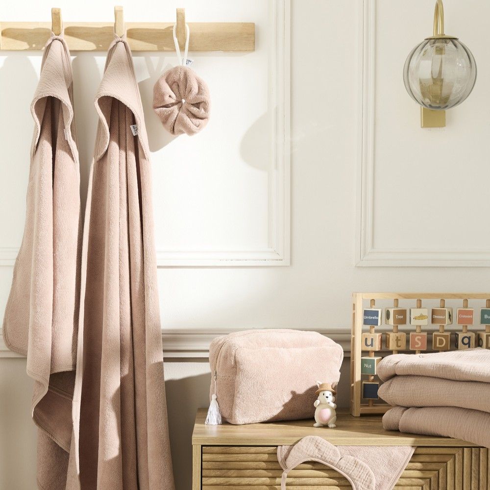 Cape de bain bébé ultra douce BB&CO gaze coton mocha