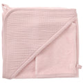Cape de bain bébé ultra douce BB&CO gaze coton pétale