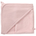 Cape de bain bébé ultra douce BB&CO gaze coton pétale