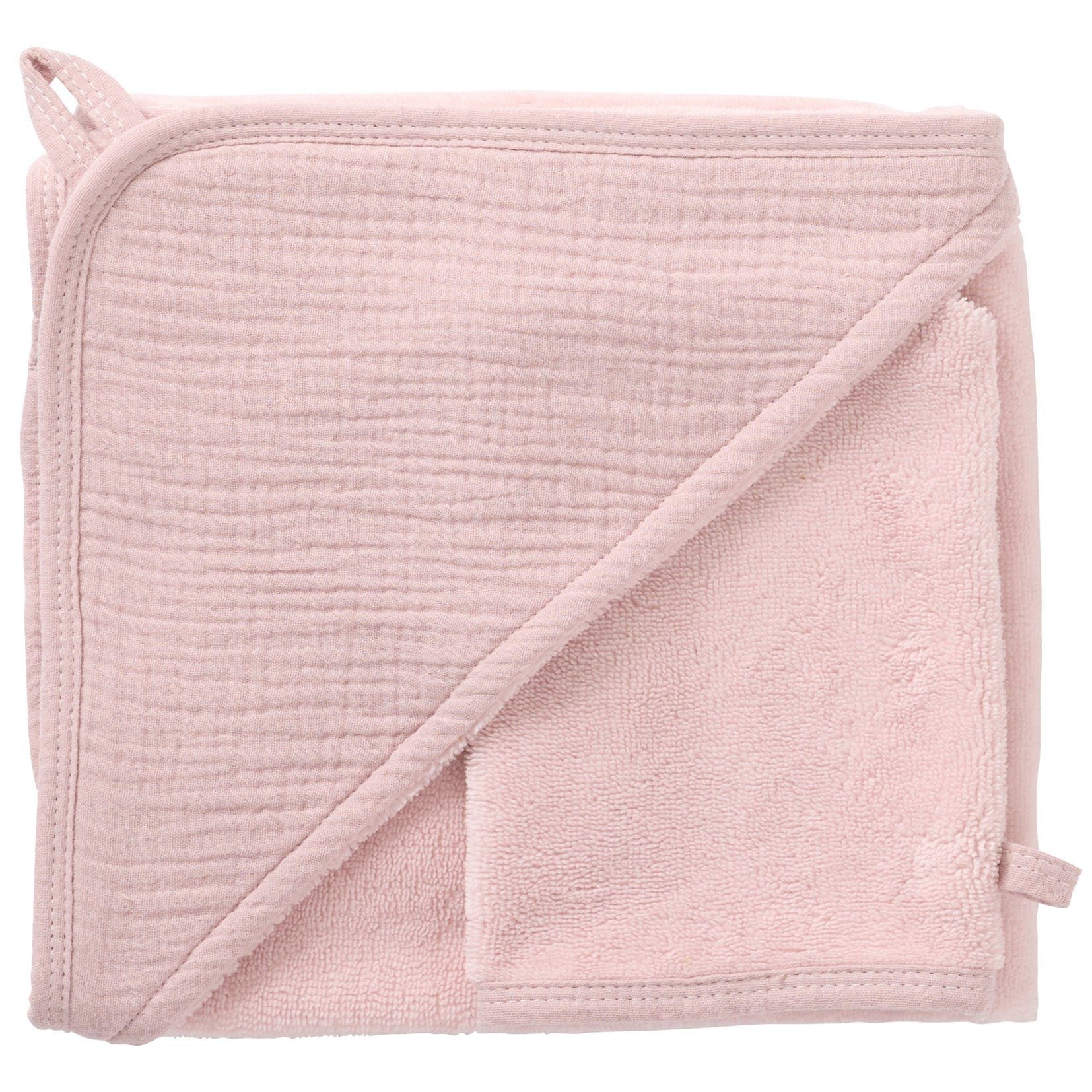 Cape de bain bébé ultra douce BB&CO gaze coton pétale