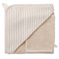 Cape de bain bébé ultra douce BB&CO Soft Stripes beige