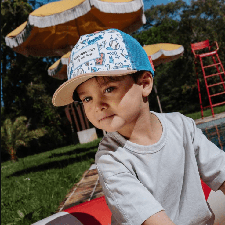 Casquette trucker visière courbée Hello Hossy Baseball