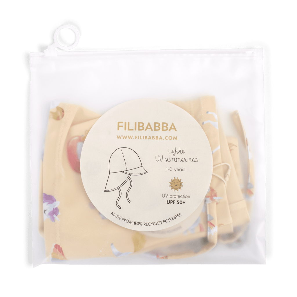 Chapeau anti UV bébé Lykke Filibabba Unicorn Shores