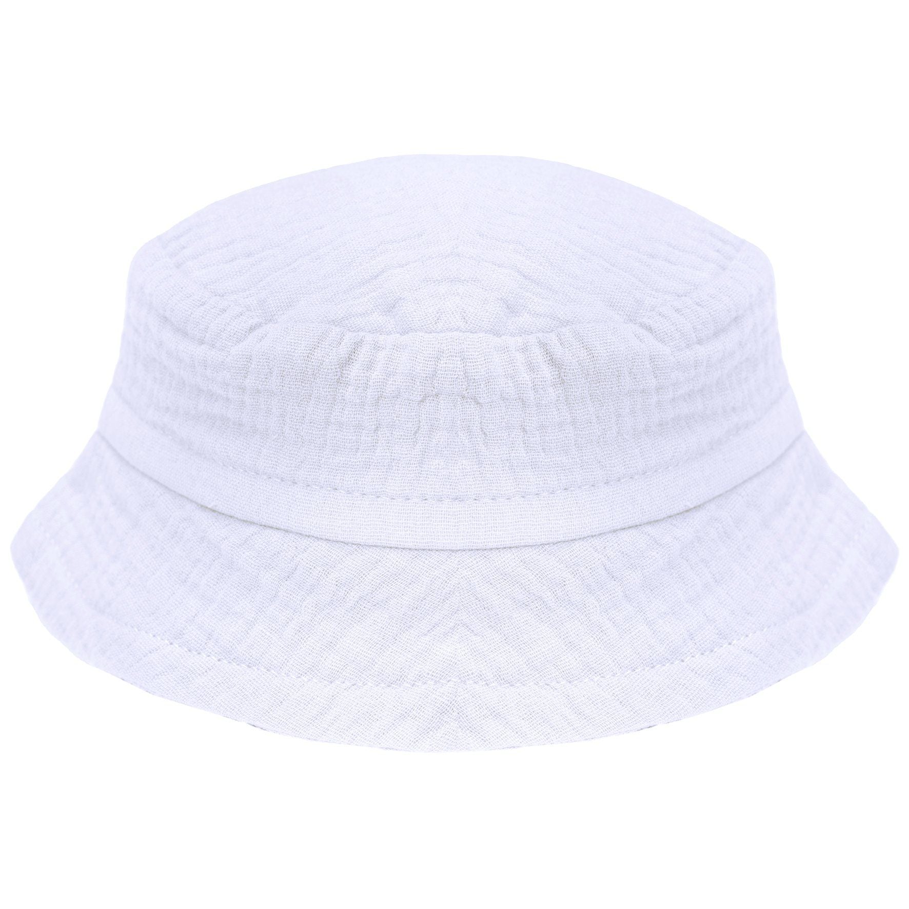 Chapeau bob bébé gaze de coton bio BB&CO blanc