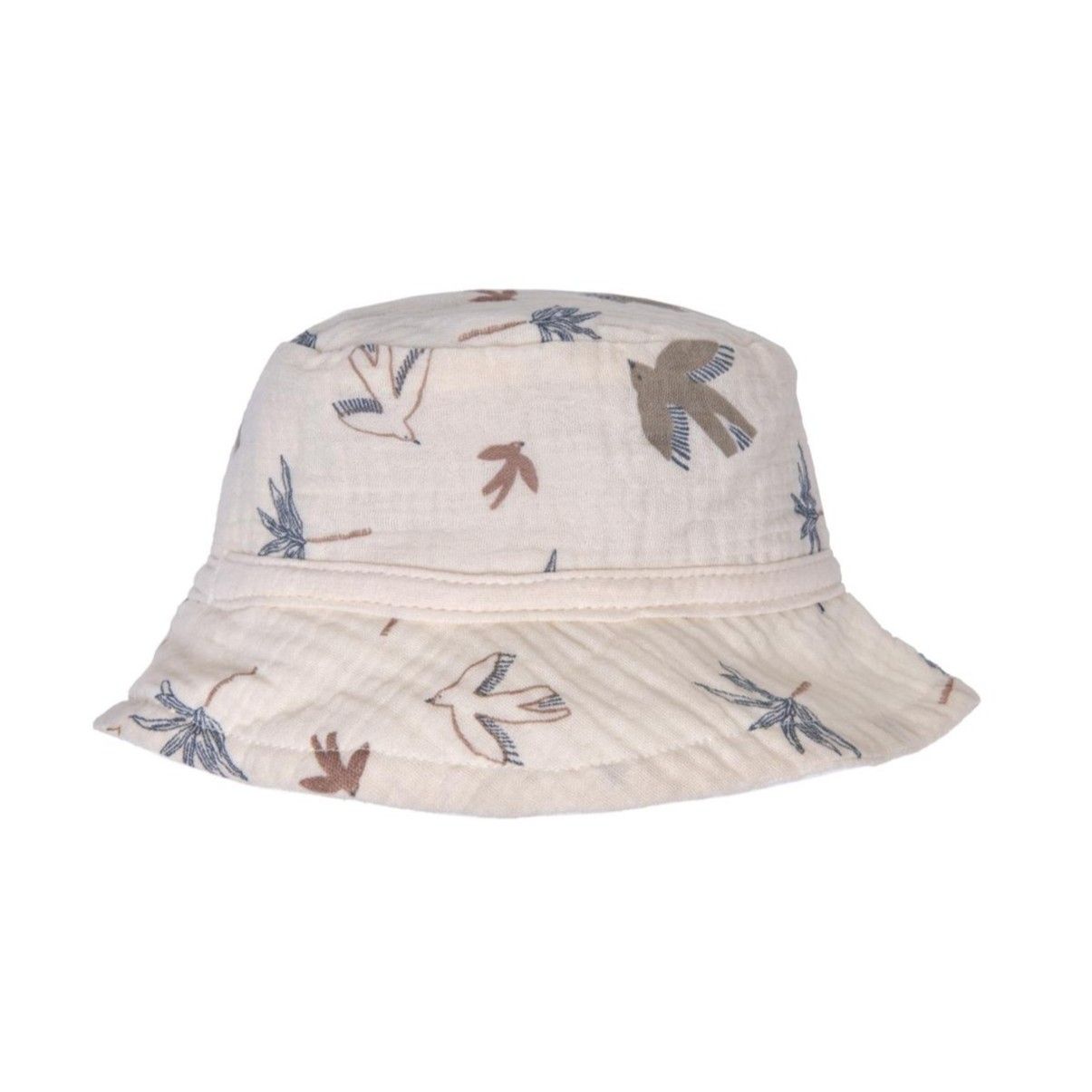 Chapeau bob bébé gaze de coton bio BB&CO palmier oiseau