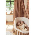 CIel de lit vintage berceau bébé Jollein 155 cm biscuit