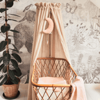CIel de lit vintage berceau bébé Jollein 155 cm biscuit