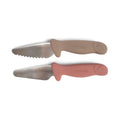 Lot de 2 couteaux d'apprentissage Filibabba Rose/Taupe