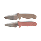 Lot de 2 couteaux d'apprentissage Filibabba Rose/Taupe