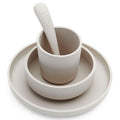 Coffret repas bébé silicone Jollein nougat beige