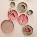 Coffret repas en silicone bébé enfant Filibabba vert
