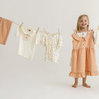 Robe été fille Lizzy L.P.C. coton bio vichic orange