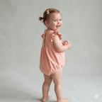 Combinaison été éponge bébé fille Julie L.P.C. Litchi