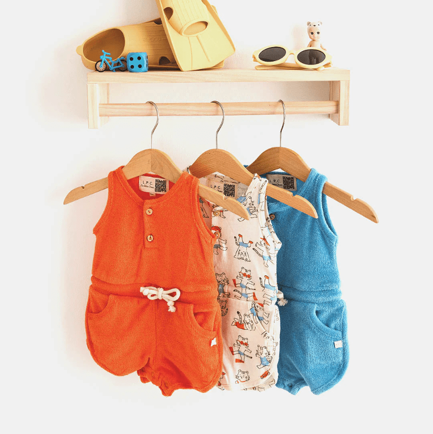 Combinaison été coton bébé garçon Sar L.P.C. imprimé