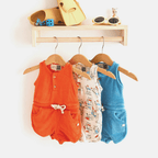Combinaison été coton bébé garçon Sar L.P.C. imprimé